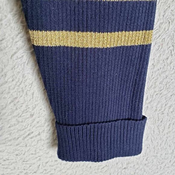 Polo Ralph Lauren LRL Sweater Pullover Women’s Size Large L Navy Blue Striped - Picture 5 of 9